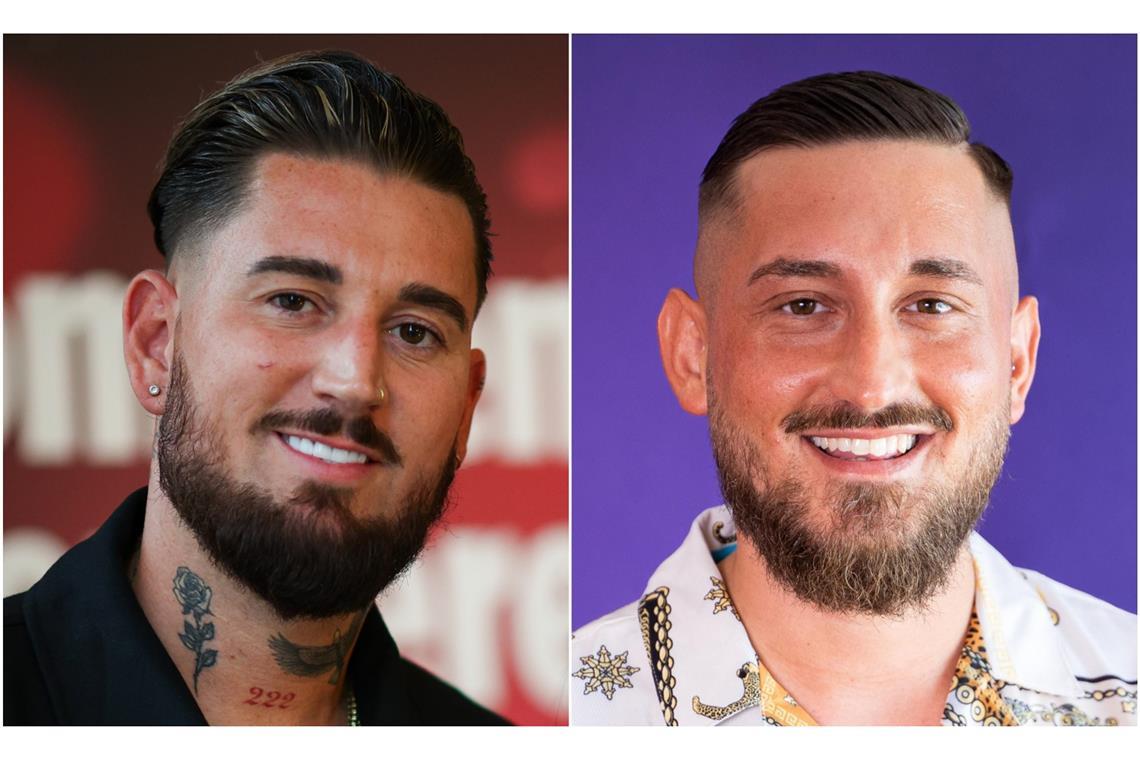 Die Ähnlichkeit zwischen Mike Heiter (l.) und „Make Love, Fake Love“-Kandidat Alex Z. fällt auf. 
