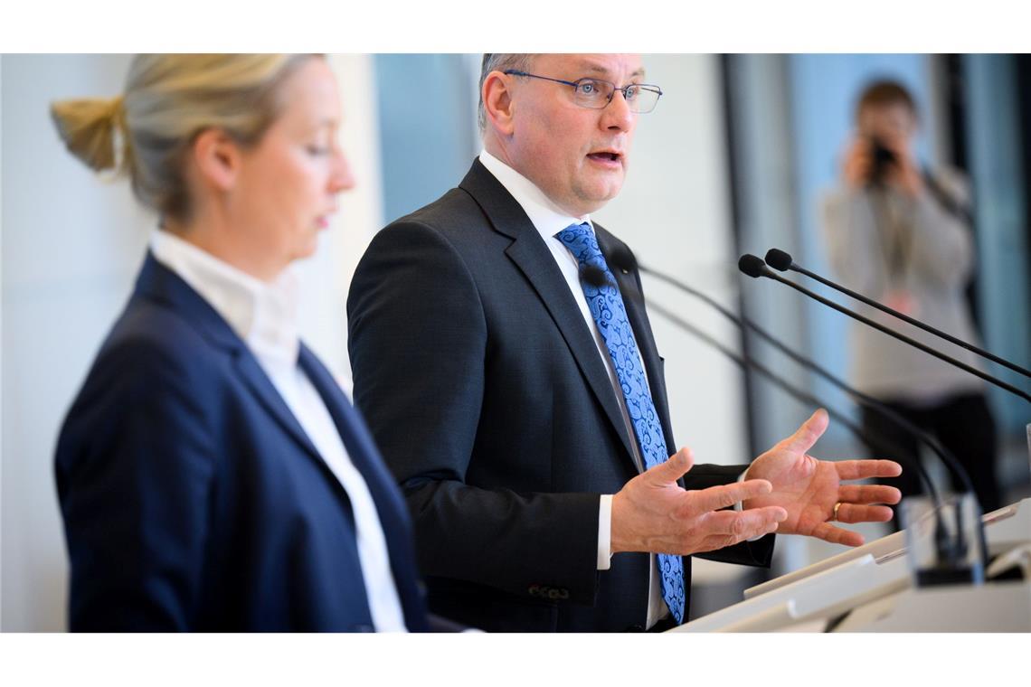 Die AfD-Fraktionsspitze um Alice Weidel und Tino Chrupalla hatte einen Ausschluss Wenzels beantragt.