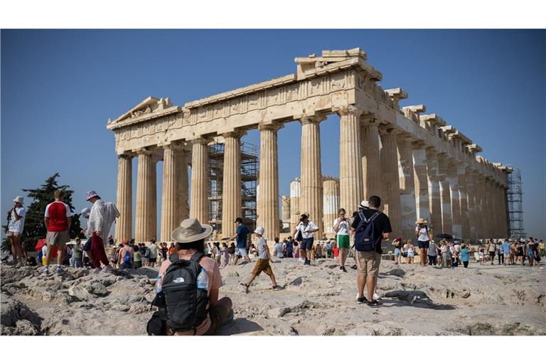 Die Akropolis in Athen hat wegen der Hitze zeitweise geschlossen.