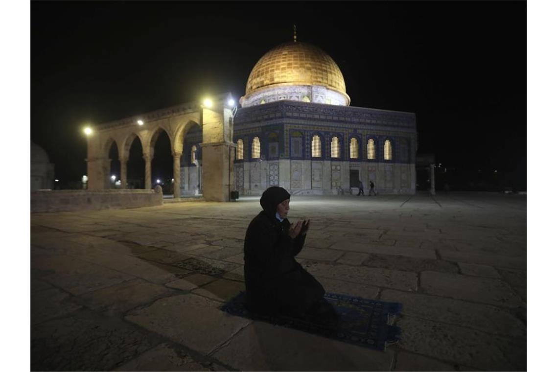 Die Al-Aqsa-Moschee in Jerusalem ist nach wochenlanger Schließung wieder geöffnet. Foto: Mahmoud Illean/AP/dpa
