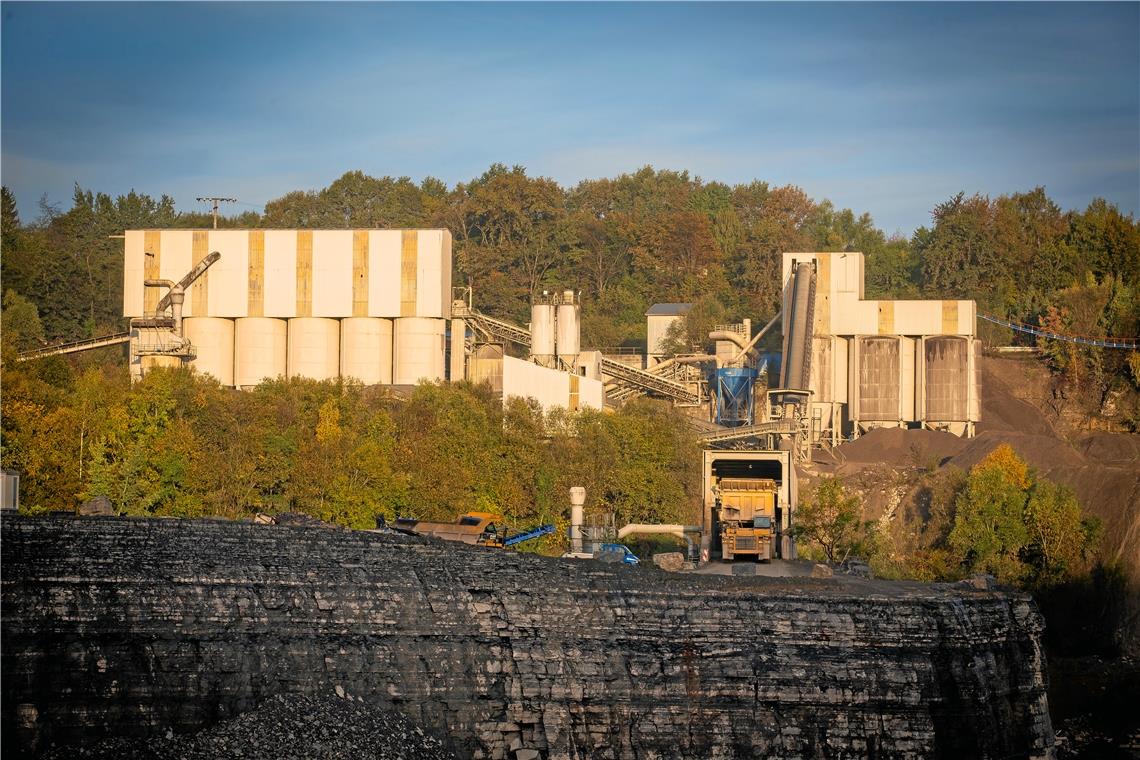 Planung für Steinbruch wird modifiziert Die Aspacher Firma Lukas Gläser plant ein neues Schotter- und Splittwerk mit Nebenanlagen im Steinbruchgelände in Zwingelhausen. Gegenüber der zuletzt vorgestellten Planung gibt es kleine Veränderungen in Zusammenhang mit der Infrastruktur, den Fahrwegsbeziehungen und der Oberflächenentwässerung. Foto: Alexander Becher