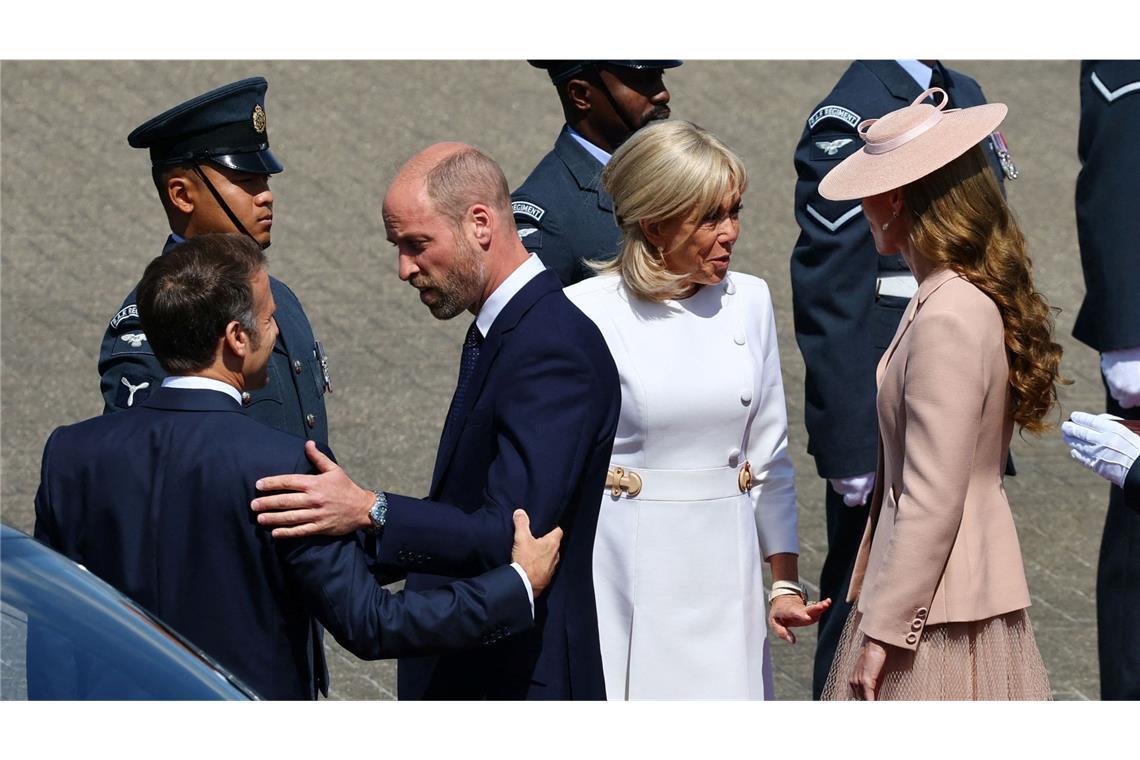 Charmant oder frech? Macron zwinkert Prinzessin Kate zu