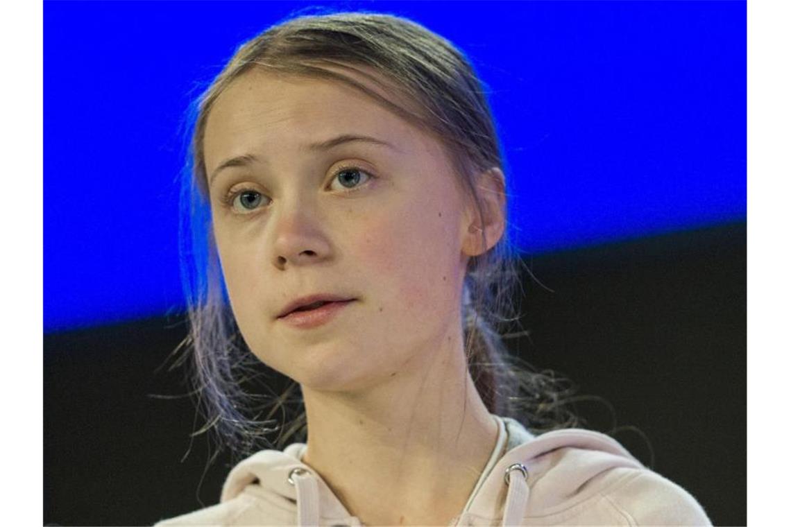 Die Auftritte von Greta Thunberg haben in Davos viel Beachtung gefunden. Foto: Alessandro Della Valle/KEYSTONE/dpa