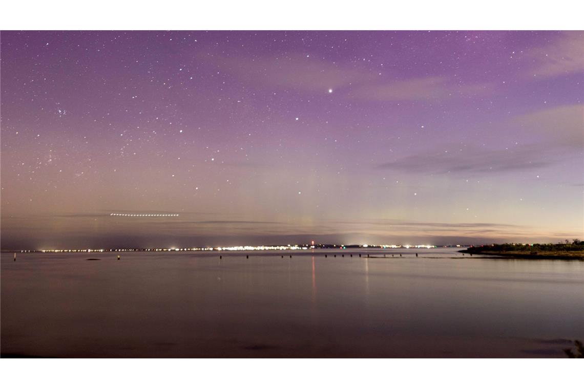Die Aurora Australis begeisterte Menschen in Australien und Neuseeland.
