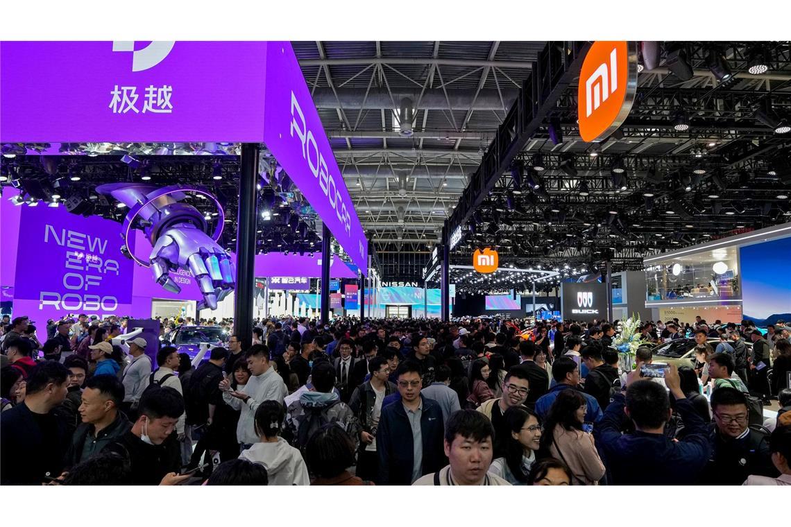Die Auto China - hier ein Bild aus 2024 - ist Chinas größte Automesse. (Archivbild)