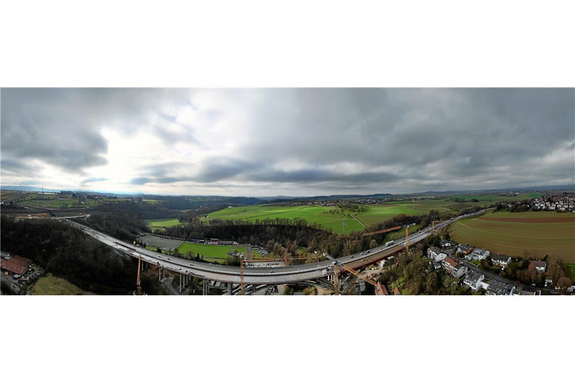 Die B 14 ist rund um Backnang herum eine einzige große Baustelle.