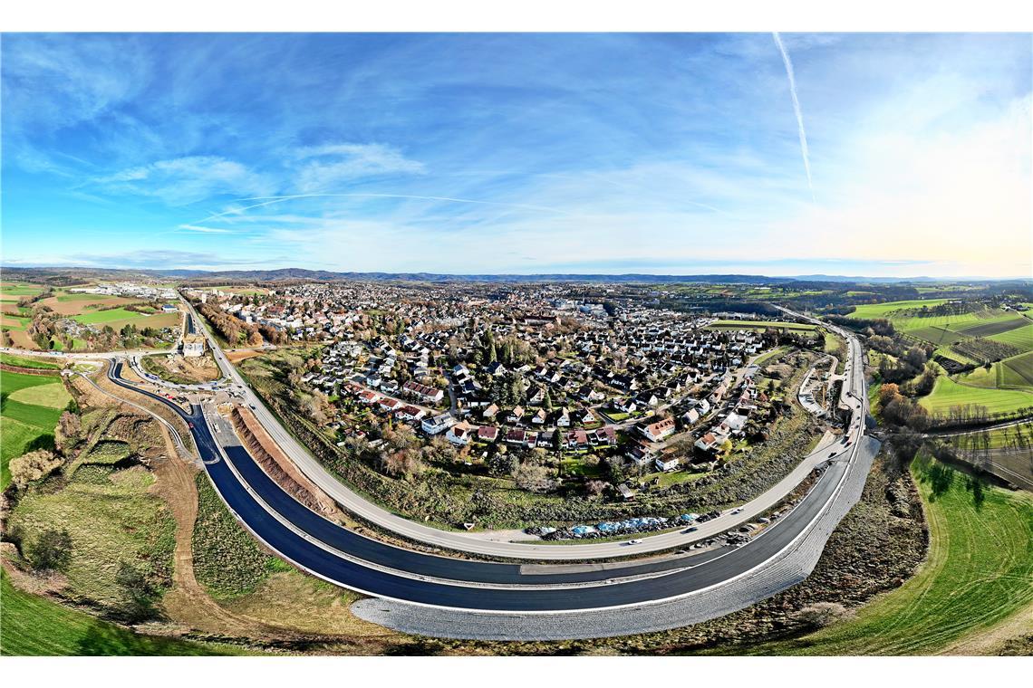 Die B 14 ist rund um Backnang herum eine einzige große Baustelle.