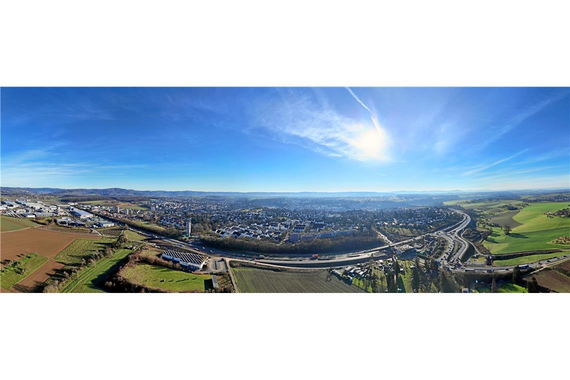 Die B 14 ist rund um Backnang herum eine einzige große Baustelle.