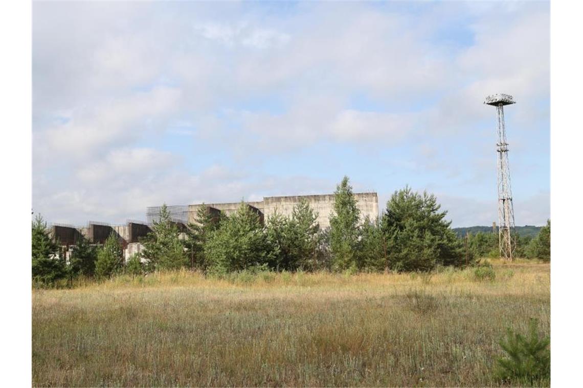 Die Bauruine von Polens einzigem Atomkraftwerk. Foto: Doris Heimann/dpa