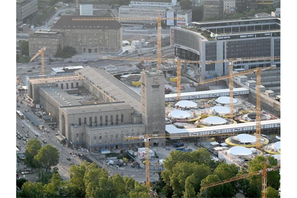 Die Baustelle Stuttgart 21 am Hauptbahnhof. Foto: Bernd Weissbrod/dpa/Archivbild