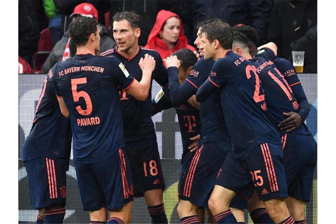 Die Bayern blicken dem Spiel gegen RB Leipzig mit Optimismus entgegen. Foto: Torsten Silz/dpa