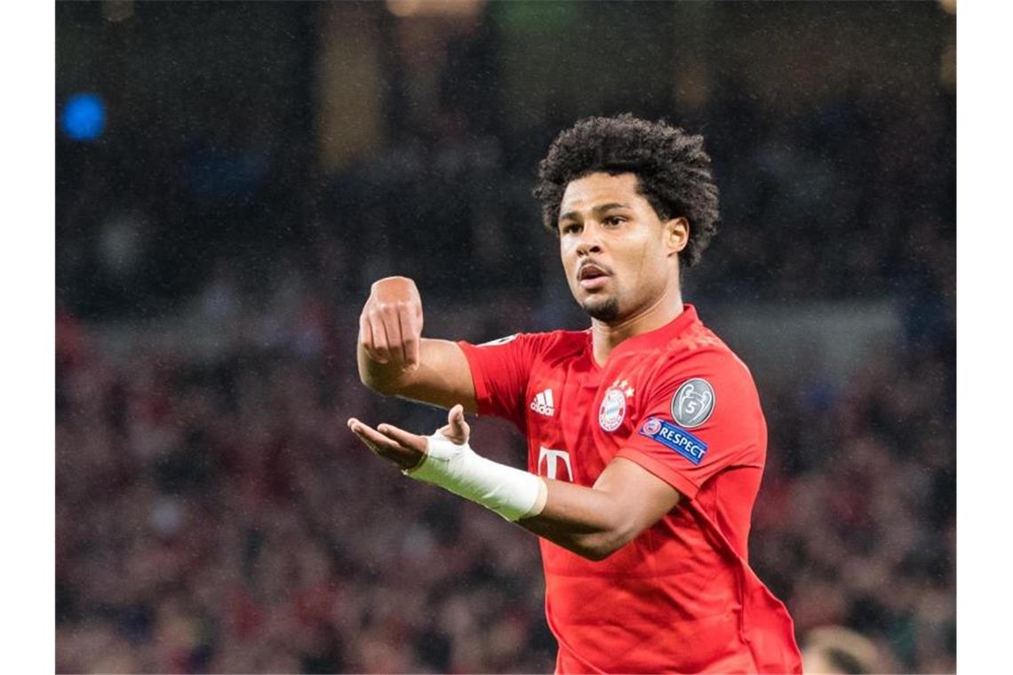 Die Bayern um Nationalspieler Serge Gnabry durften in London jubeln. Foto: Matthias Balk/dpa