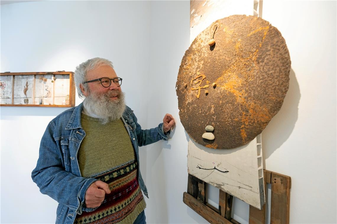 Die beiden in Besigheim lebenden Künstler Matthias Gnatzy (oben)  und Bobby Haynes (unten) bestreiten gemeinsam eine Werkschau im Helferhaus. Fotos: Alexander Becher