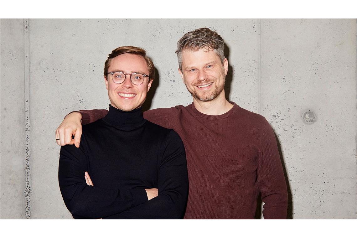 Berliner KI-Start-up Parloa erzielt Milliarden-Bewertung Die beiden Mitbegründer des Berliner KI-Start-ups Parloa Malte Kosub (l) und Stefan Ostwald.
