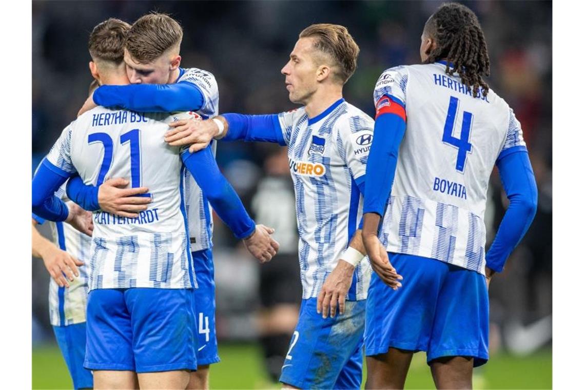 Hertha in Hoffenheim: Treffen der Tabellennachbarn Die Berliner wollen ihre Erfolgsserie ausbauen. Foto: Andreas Gora/dpa