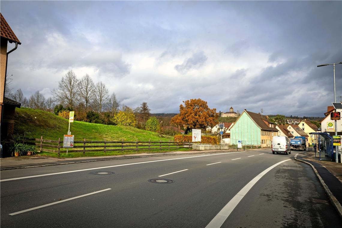Pläne für das Ärztehaus in Oppenweiler werden konkreter Die Bestandsgebäude des Baugebiets sind zum Teil schon abgebrochen worden, auch die Bebauung bis hin zum Rohrbach verschwindet noch. Links soll das Haus der Gesundheit entstehen, daneben sind Wohngebäude geplant. Foto: Alexander Becher