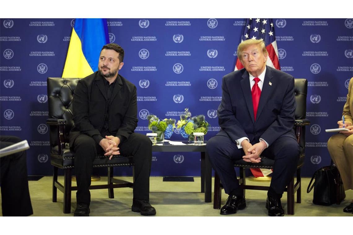 Die Beziehung zwischen Wolodymyr Selenskyj (li.) und Donald Trump war schon mal besser (Archivfoto).