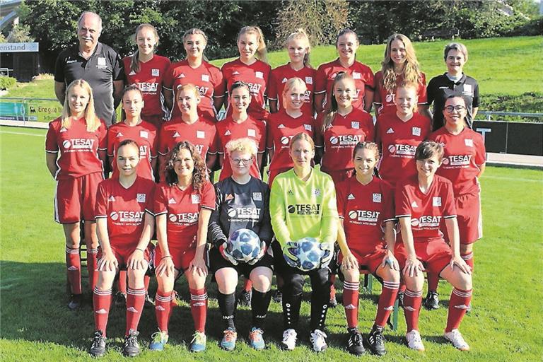 Die Bezirksliga-Fußballerinnen der TSG Backnang um Trainerin Stefanie Franke (hinten rechts) blicken zuversichtlich der neuen Saison entgegen. Foto: privat
