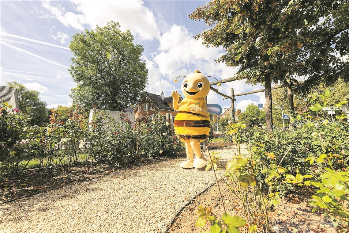 Die Biene Remsi ist das Maskottchen der Remstal-Gartenschau. Foto: L. Breusch