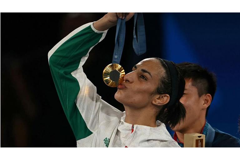 Die Boxerin Imane Khelif gewann bei den vergangen Olympischen Spielen die Goldmedaille.