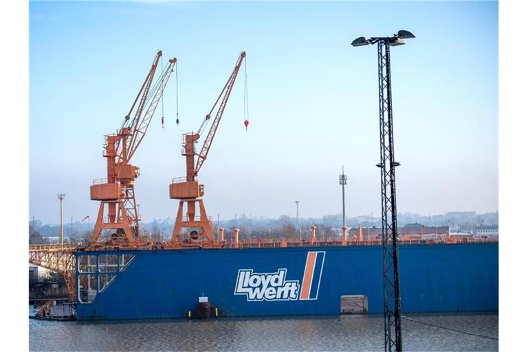 Die Bremerhavener Lloyd-Werft hat rund 230 Mitarbeiter. Foto: Sina Schuldt/dpa