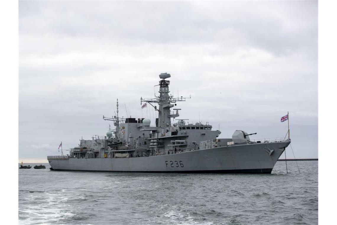 London will Öltanker gegen iranische Zusicherung freigeben Die britische Fregatte HMS Montrose. Foto: Steve Parsons/PA/Archiv