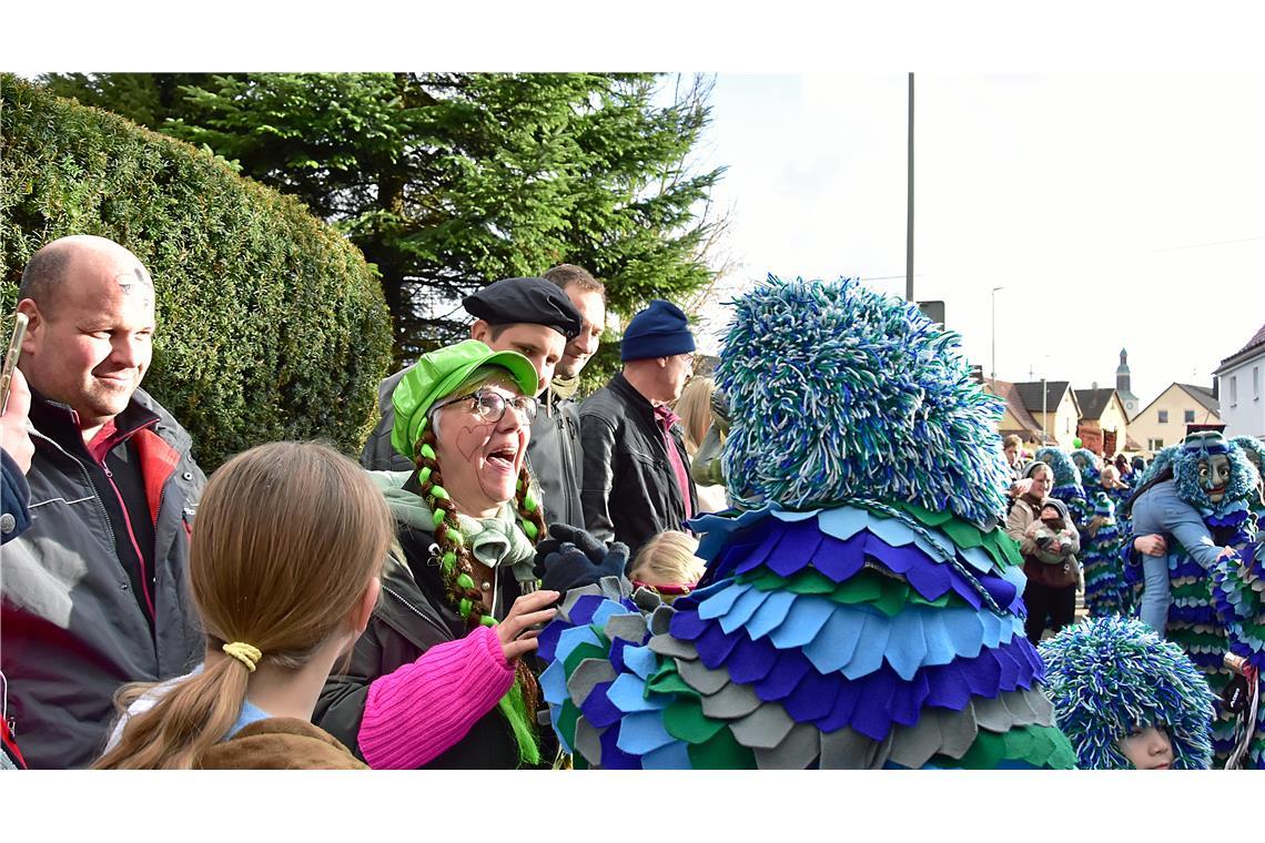 Die Brunnengeister aus Tiefenbrunn. Faschingsumzug in Althütte. SK