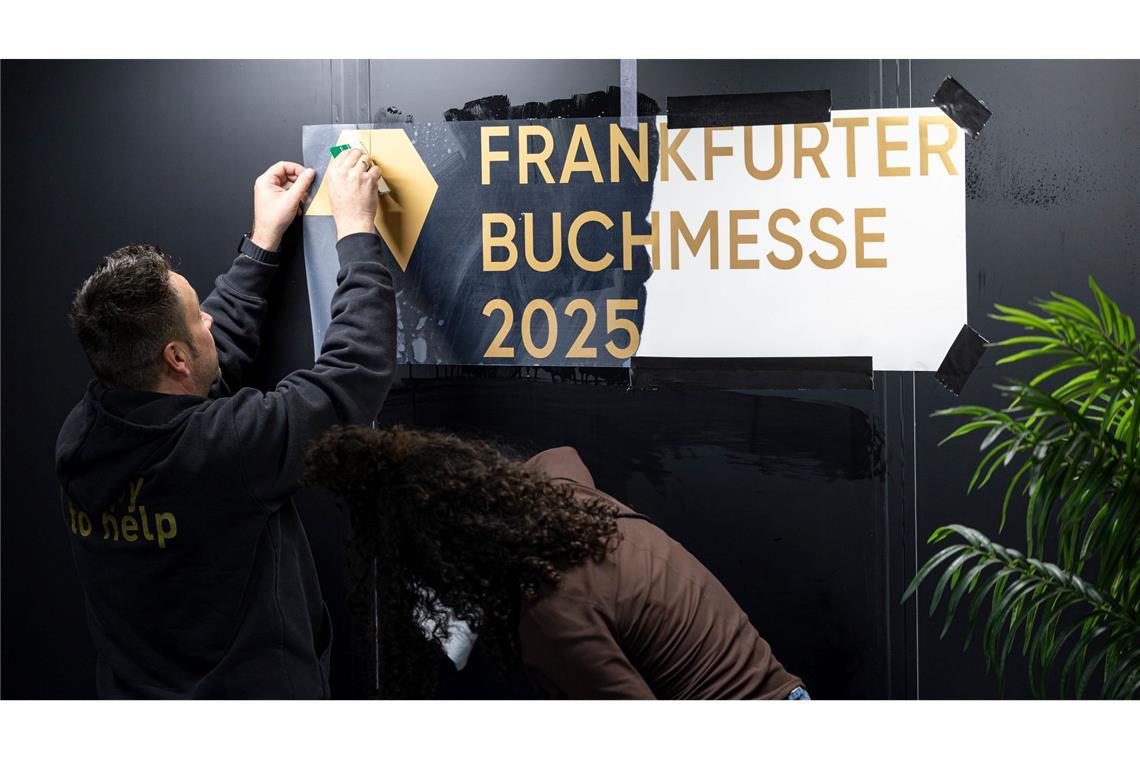 Frankfurter Buchmesse startet im Spannungsfeld der Emotionen Die Buchmesse öffnet am Mittwoch.