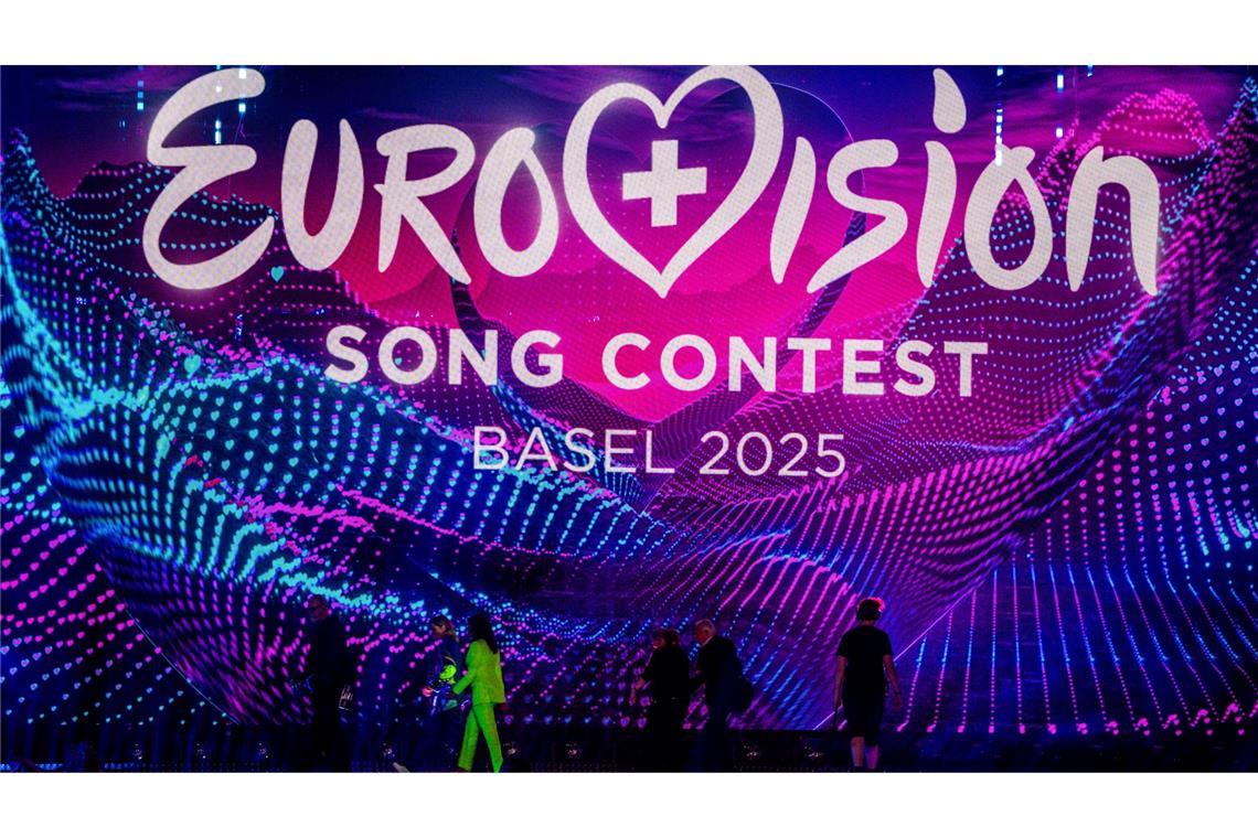Bilder des Tages Die Bühne nach dem ersten Halbfinale des 69. Eurovision Song Contest in der Arena St. Jakobshalle.