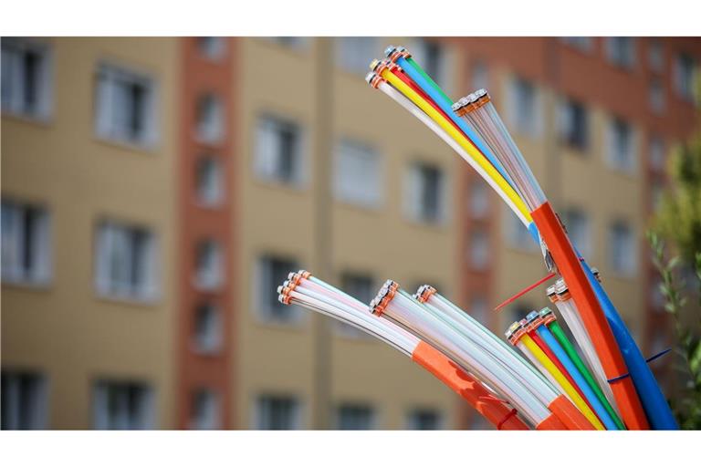 Die Bundesnetzagentur sieht kein wettbewerbswidriges Verhalten der Deutschen Telekom beim Glasfaserausbau. (Archivbild)
