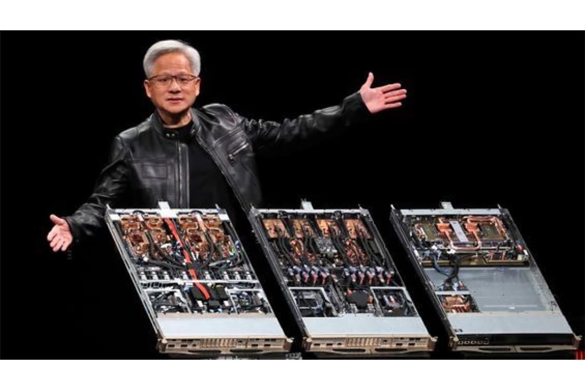 Die Bundesregierung will mit Nvidia und ihrem CEO&nbsp;Jensen Huang enger zusammenarbeiten. (Archivbild)