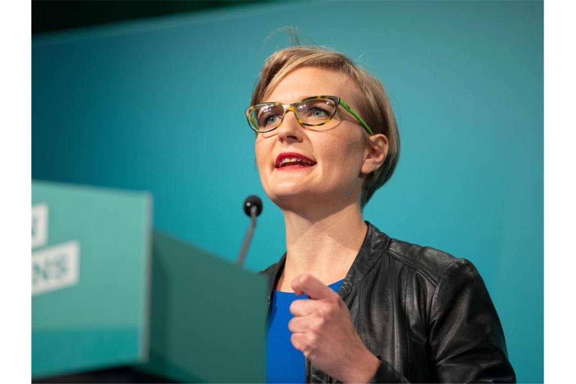 Die Bundestagsabgeordnete Franziska Brantner (Bündnis 90/Die Grünen), spricht. Foto: Marijan Murat/dpa