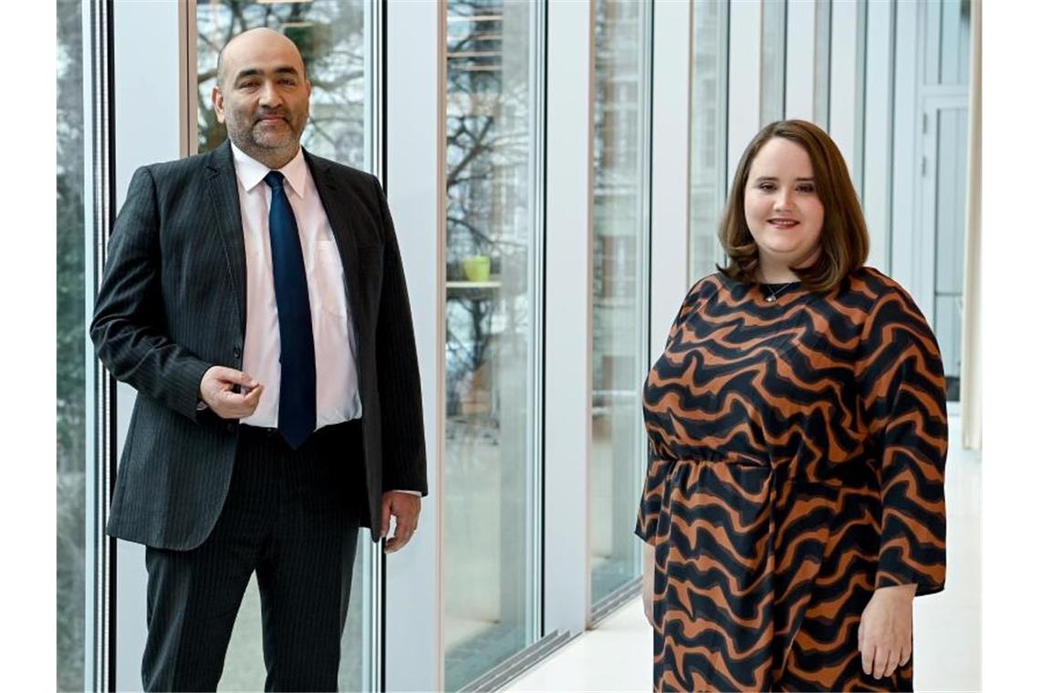 Grünen-Spitze äußert sich positiv zu Spiegel-Auftritt Die Bundesvorsitzenden der Grünen, Ricarda Lang und Omid Nouripour, haben sich zur Aussage von Bundesfamilienministerin Anne Spiegel vor dem Flut-Untersuchungsausschuss geäußert. Foto: Britta Pedersen/dpa-Zentralbild/dpa