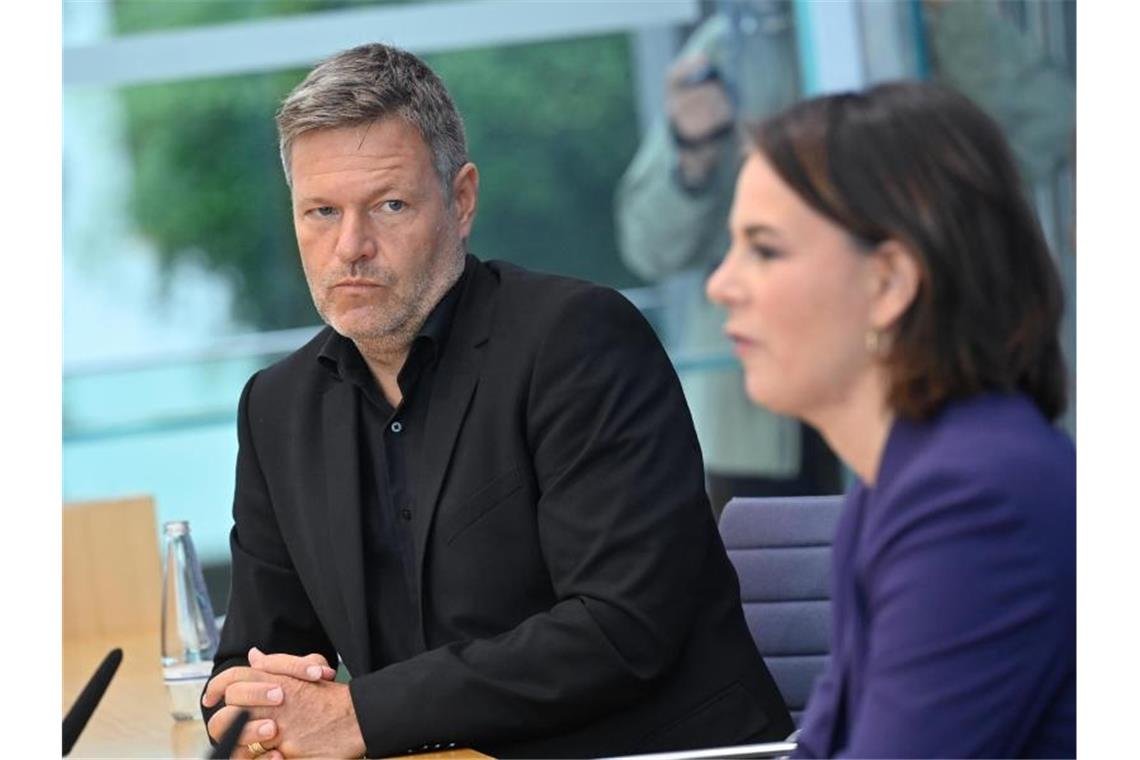 Die Bundesvorsitzenden von Bündnis 90/Die Grünen: Annalena Baerbock und Robert Habeck. Foto: Bernd Von Jutrczenka/dpa