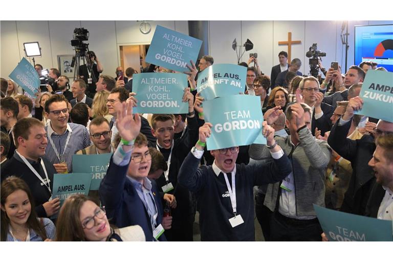 Die CDU kann jubeln nach der Lamdtagswahl in Rheinland-Pfalz.