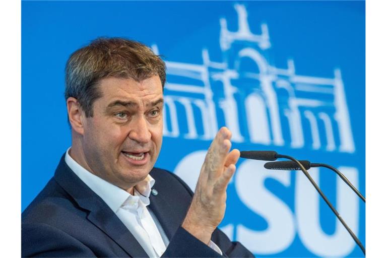 „Die CDU sollte darauf achten, dass sie durch lange Verfahren nicht in eine ähnliche Lage kommt wie die SPD“, sagt Markus Söder. Foto: Lino Mirgeler/dpa