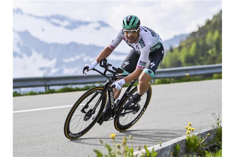 Die Chancen auf den Gesamtsieg sind für Maximilian Schachmann vom Team von Bora-hansgrohe deutlich gesunken. Foto: Gian Ehrenzeller/KEYSTONE/dpa