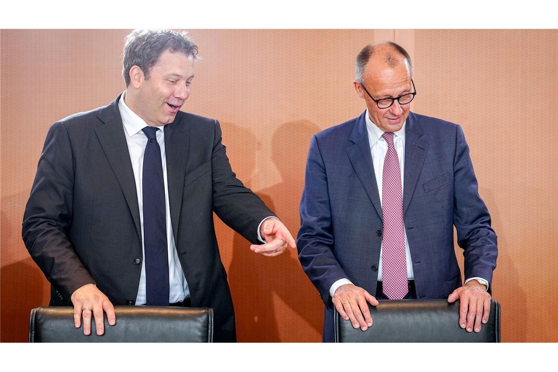 Was Schwarz-Rot von der Ampel unterscheidet – oder was nicht Die Chefs der Koalition, Kanzler Friedrich Merz (CDU, rechts) und Vizekanzler und SPD-Chef Lars Klingbeil begegnen sich auf Augenhöhe. (Archivbild)