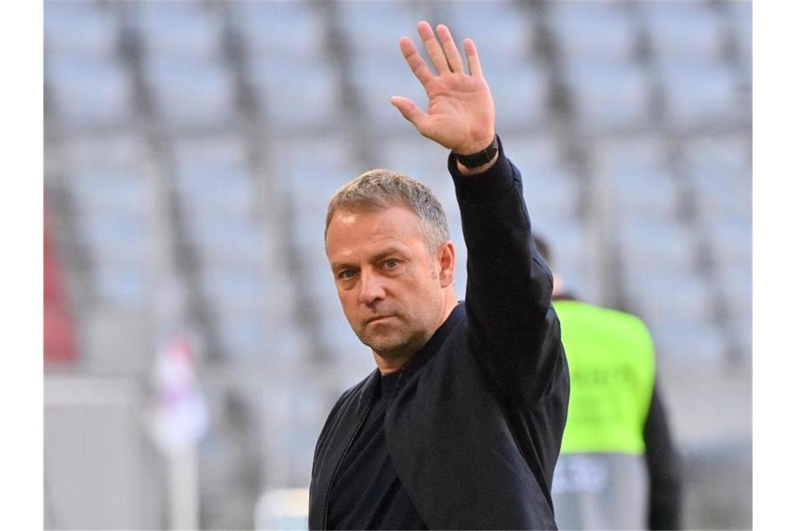 Die Köpfe der Saison in der Fußball-Bundesliga Die Cheftrainer-Ära von Hansi Flick beim FC Bayern währte nur gute anderthalb Jahre. Foto: Peter Kneffel/dpa-Pool/dpa