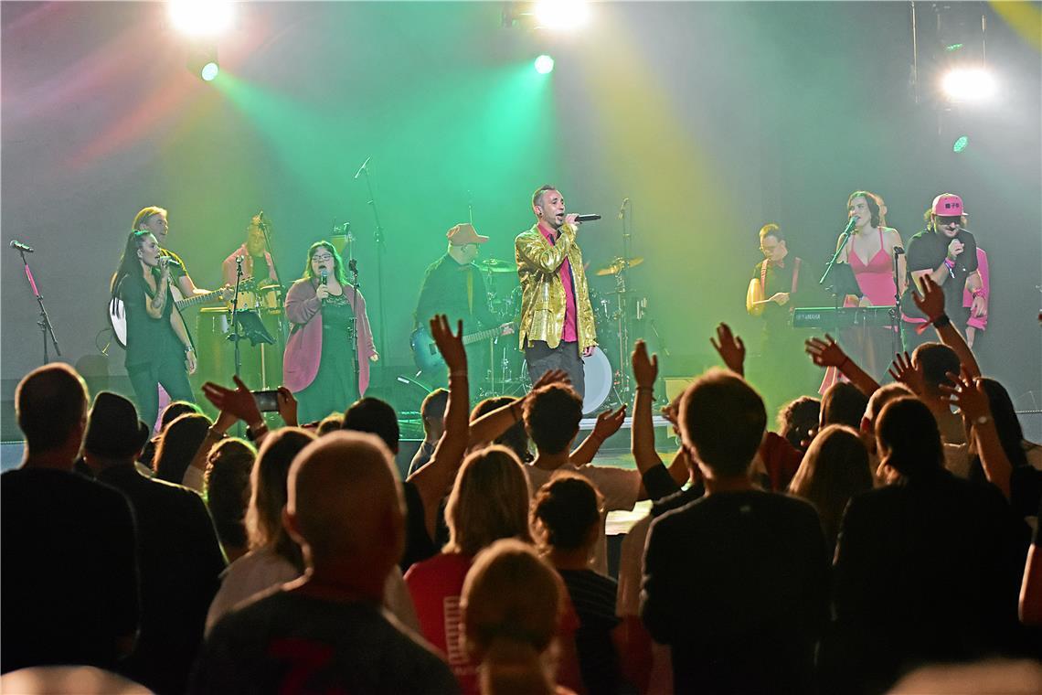 Die Chickpeas machen bei der Mu5ikmaile im Bürgerhaus Stimmung. Archivfoto: Tobias Sellmaier