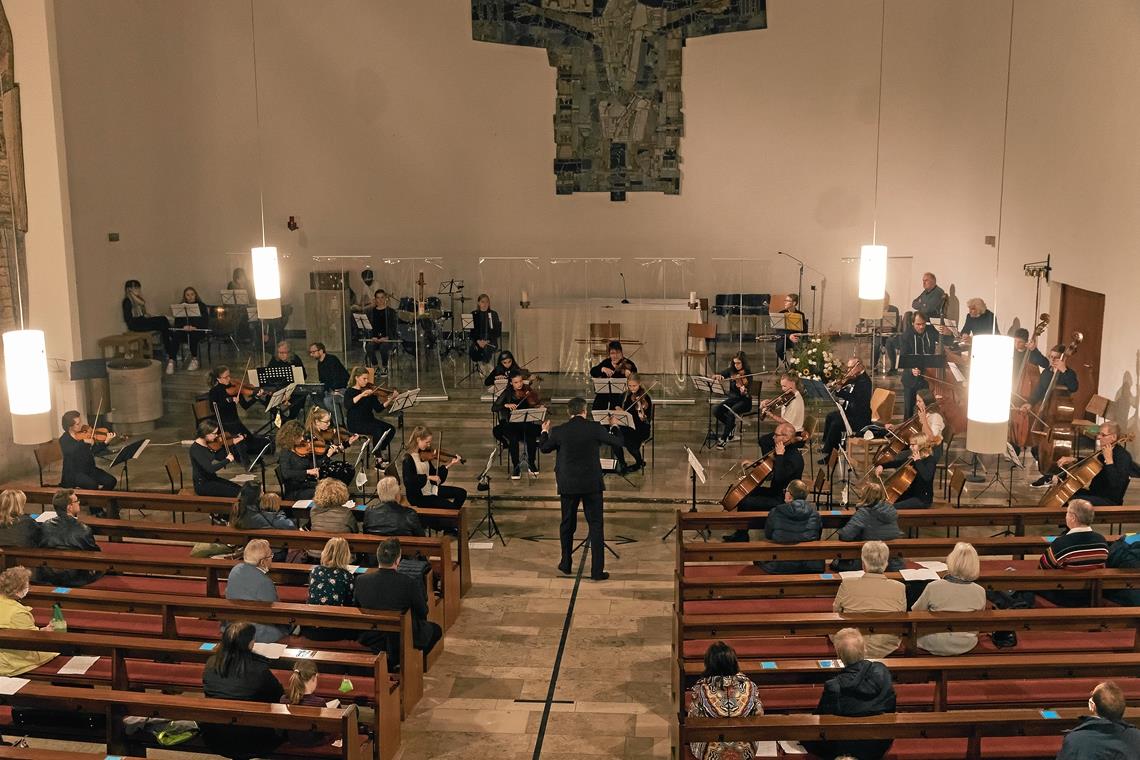 Die Christkönigskirche bot eine hervorragende Akustik für das Jahreskonzert der Jugendmusik- und -kunstschule. Foto: J. Fiedler