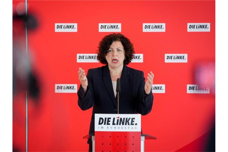 Die Co-Fraktionschefin der Linken, Amira Mohamed Ali, stellt sich voraussichtlich zur Wiederwahl. Foto: Kay Nietfeld/dpa
