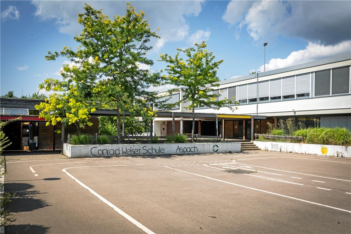 Startschuss für die Erweiterung der Conrad-Weiser-Schule in Aspach Die Conrad-Weiser-Schule wird in den kommenden Jahren saniert und erweitert. Foto: Alexander Becher