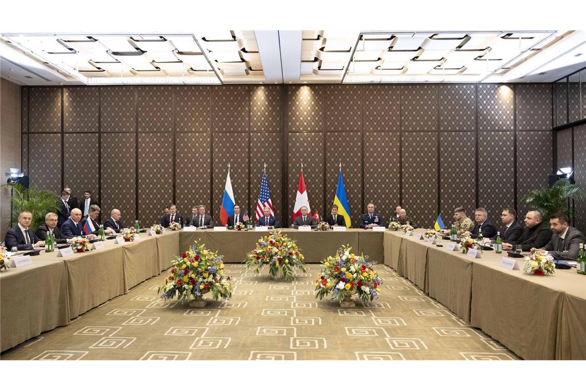 Die Delegationen aus der Ukraine, Russland und den USA sind erneut zusammengekommen.