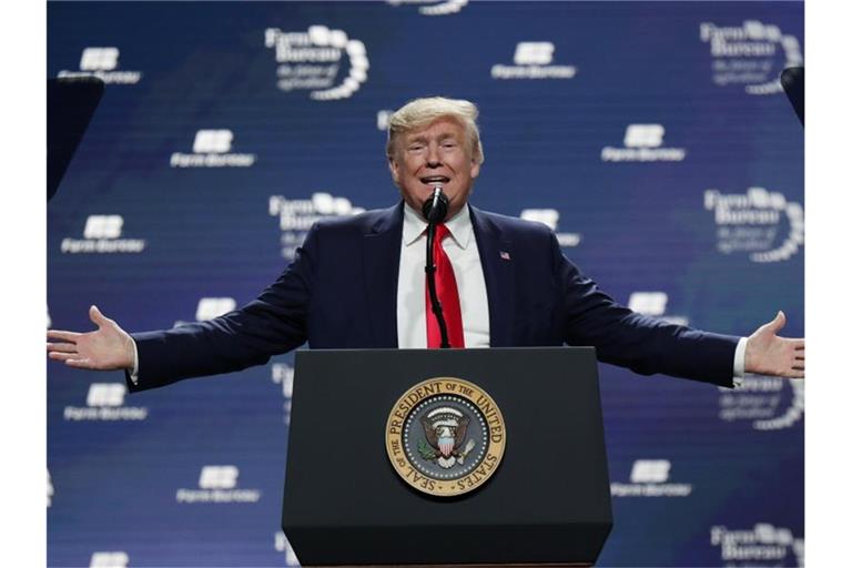 Die Demokraten beschuldigen Trump des Machtmissbrauchs und der Behinderung der Ermittlungen des US-Repräsentantenhauses. Foto: Eric Gay/AP/dpa