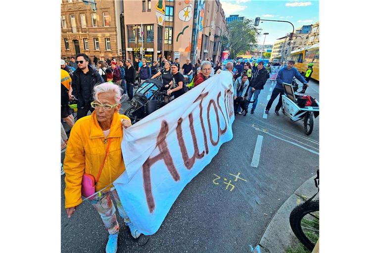 Die Demonstranten forderten generell Tempo 30 in der Innenstadt.