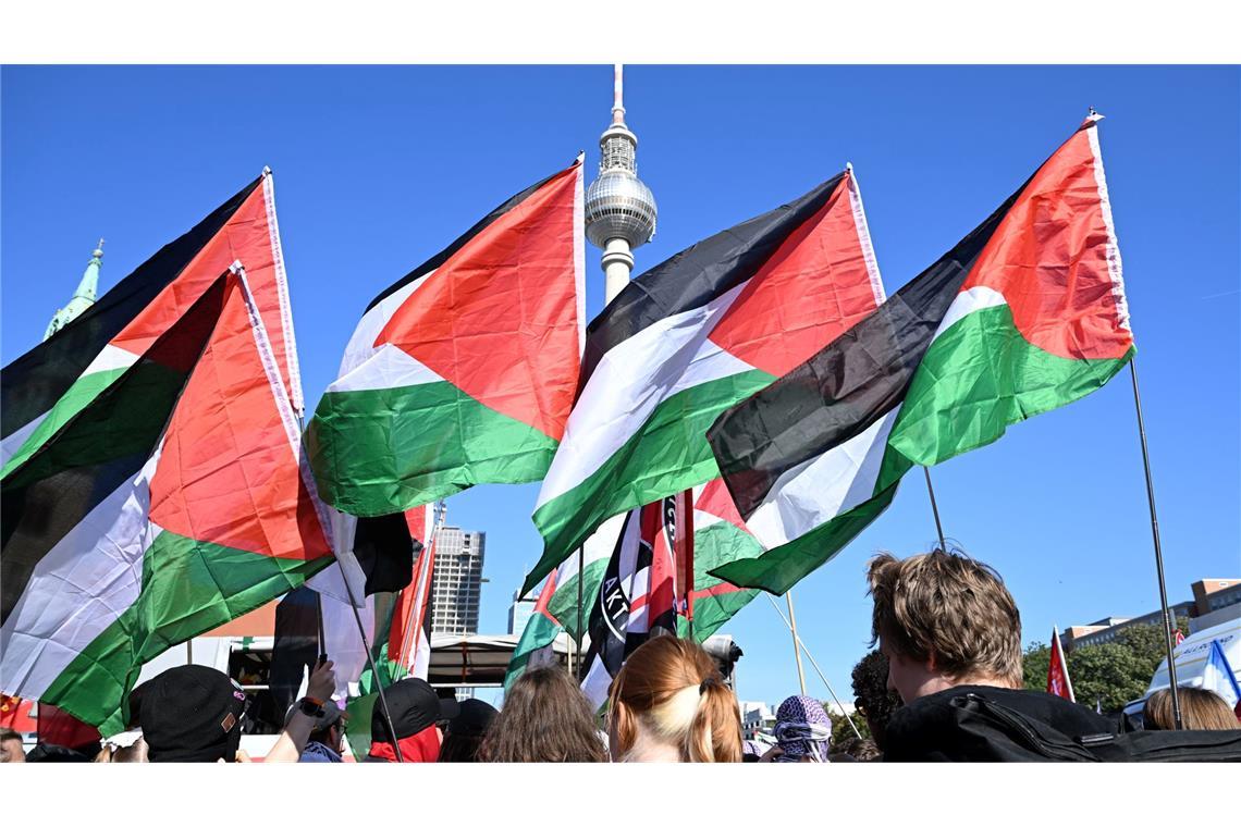 Die Demonstration startete am Alexanderplatz.