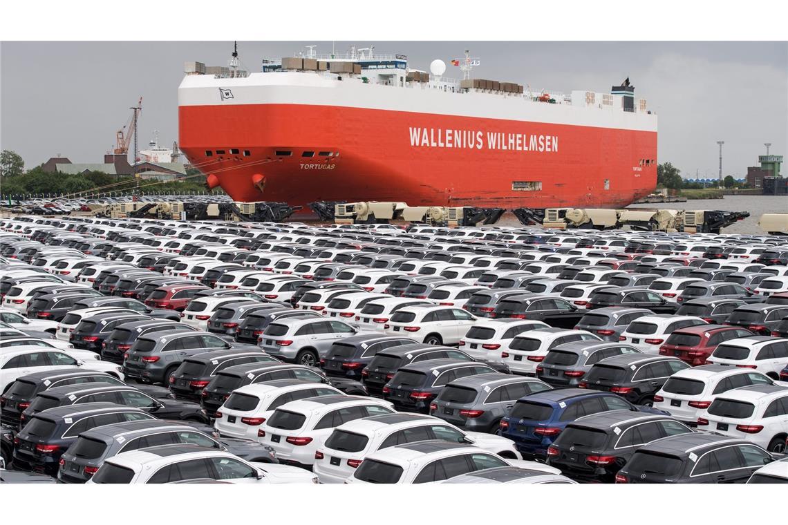 Autoexporte legen zu - USA unter Trump größter Absatzmarkt Die deutsche Autoindustrie hat 2024 mehr Fahrzeuge exportiert (Archivbild)