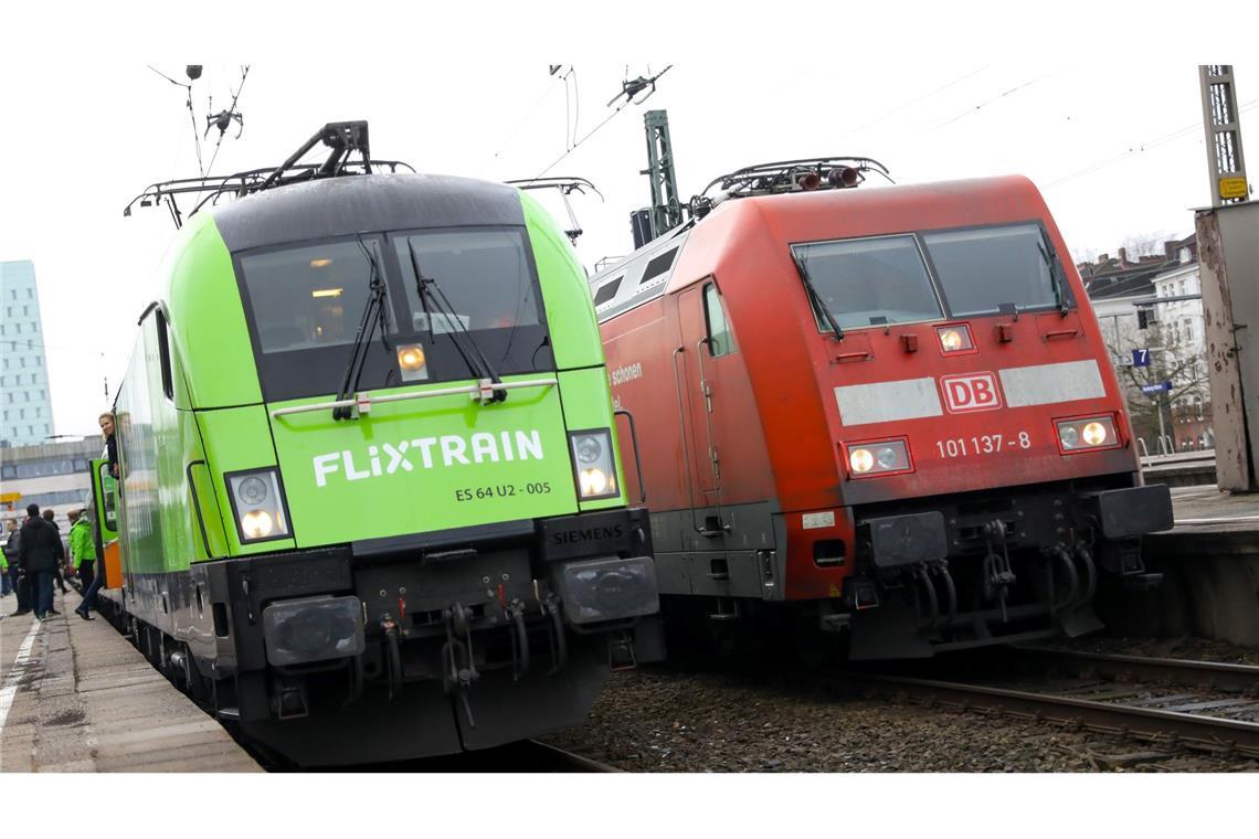 DB und Flixtrain im europäischen Vergleich eher schlecht Die Deutsche Bahn und Flixtrain landen in dem Ranking auf Platz 16 beziehungsweise 20. (Archivbild)