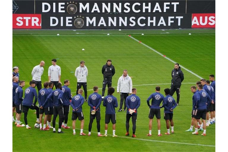 Die deutsche Fußball-Nationalmannschaft will gegen Rumänien einen Sieg einfahren. Foto: Marcus Brandt/dpa